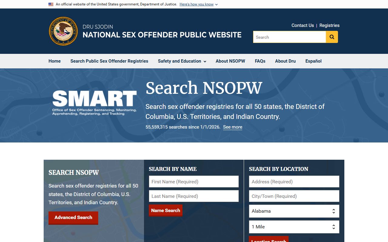 Yakima County released inmates national sex offender public website page